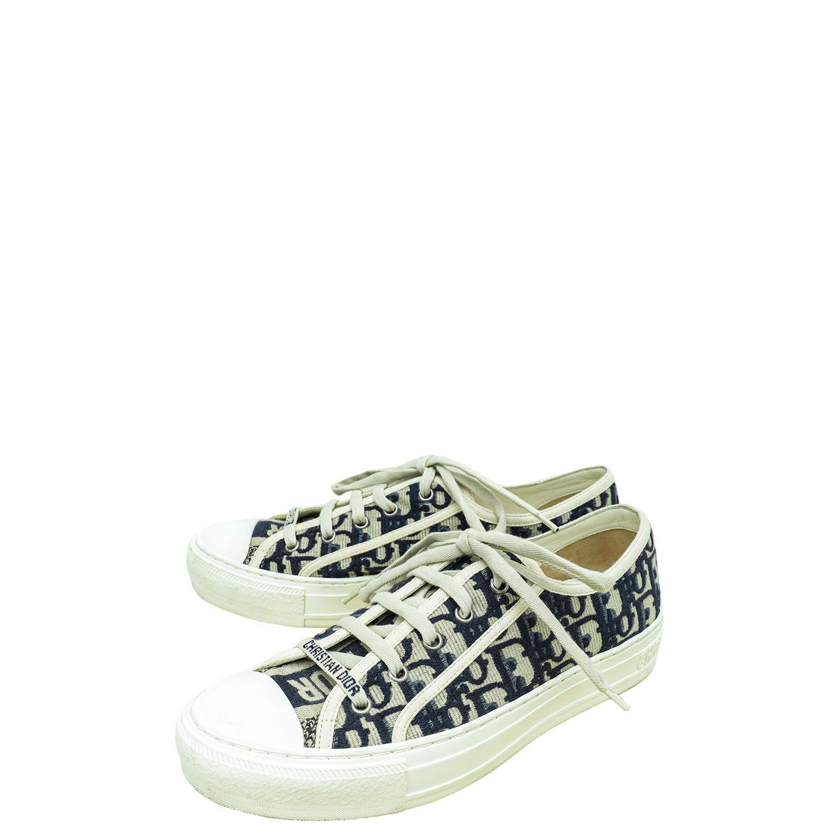 Christian Dior Bicolor Oblique Walk'N'Dior Sneakers 35.5-Christian Dior-THE CLOSET