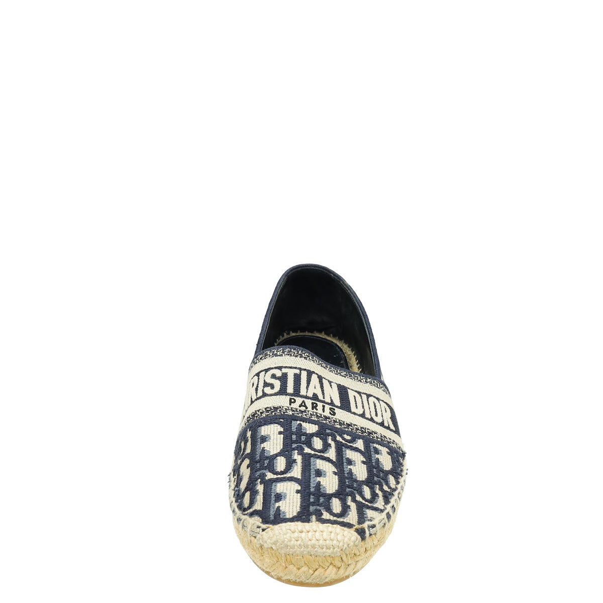 Christian Dior Deep Blue Oblique Granville Espadrille 39