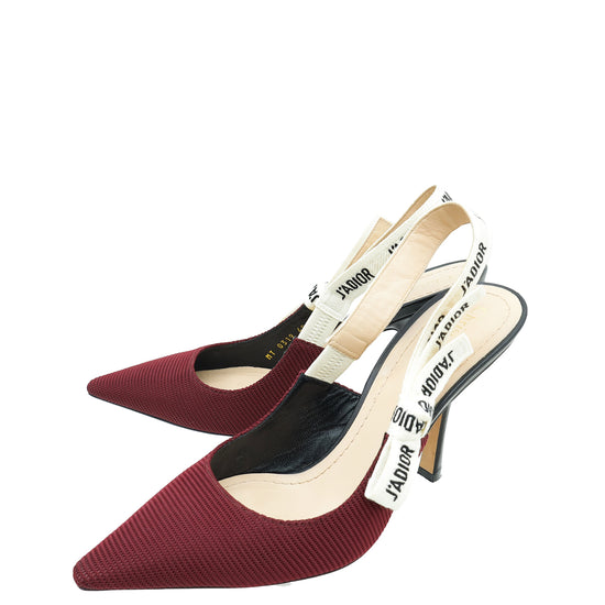 Christian Dior Bicolor J'Adior Technical Fabric Slingback Pump 40