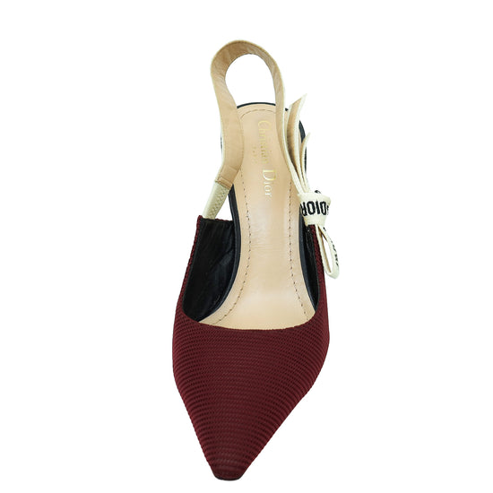 Christian Dior Bicolor J'Adior Technical Fabric Slingback Pump 40