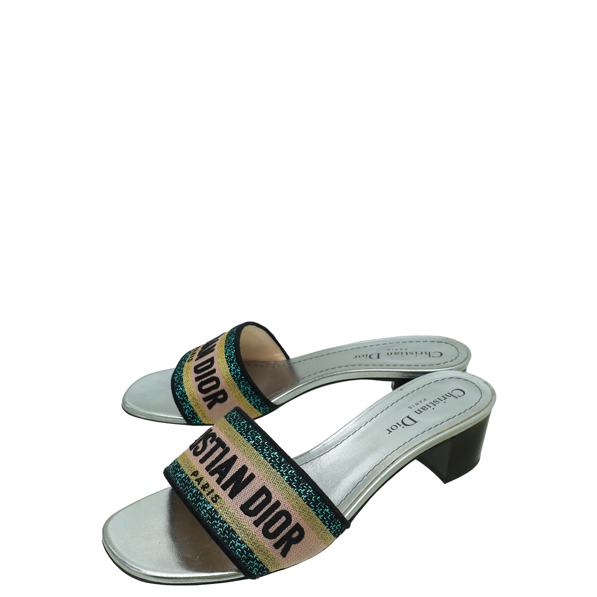 Christian Dior Multicolor Dway Embroidered Mules 39-Christian Dior-THE CLOSET