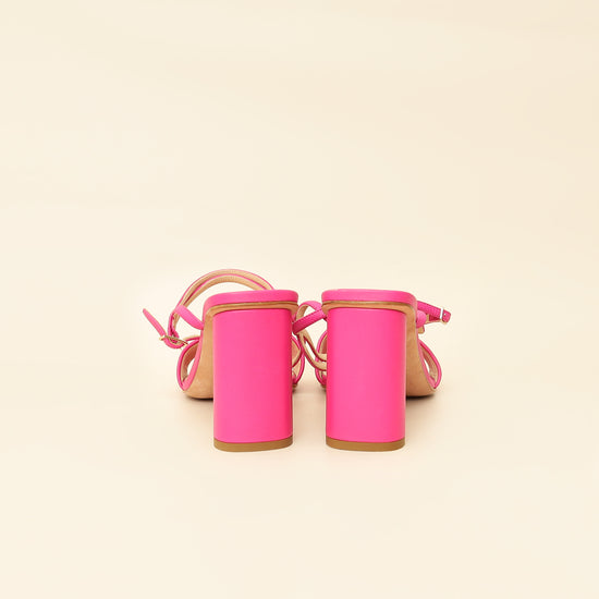 Christian Dior Fuchsia Dway Embroidered Heel Sandal 39-Christian Dior-THE CLOSET