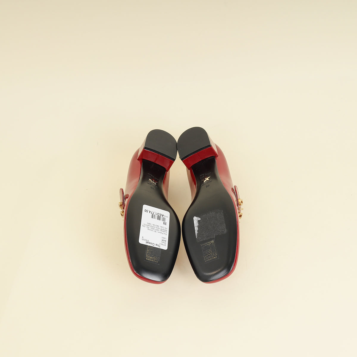 Christian Dior Red Baby-D Mary Jane Pumps 39 – THE CLOSET