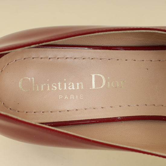 Christian Dior Red Baby-D Mary Jane Pumps 39-Christian Dior-THE CLOSET