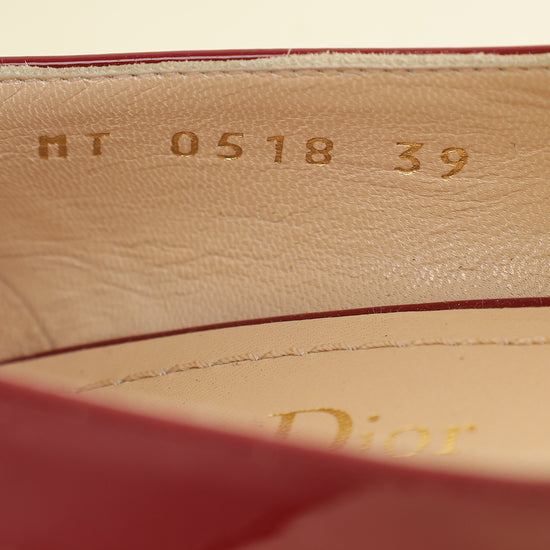 Christian Dior Red Baby-D Mary Jane Pumps 39-Christian Dior-THE CLOSET