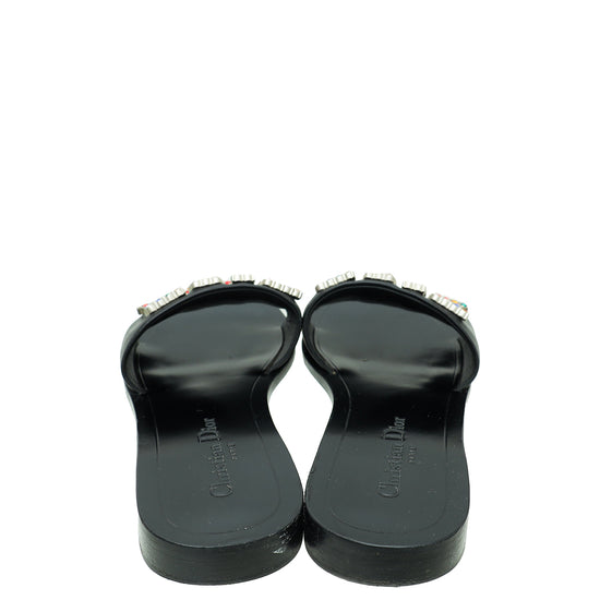 Christian Dior Black Dio(r)evolution Slide Sandals 39