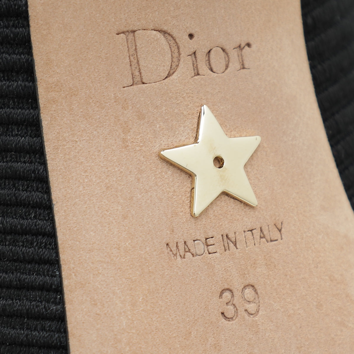 Christian Dior Black Technical Fabric J'Adior Pump 39