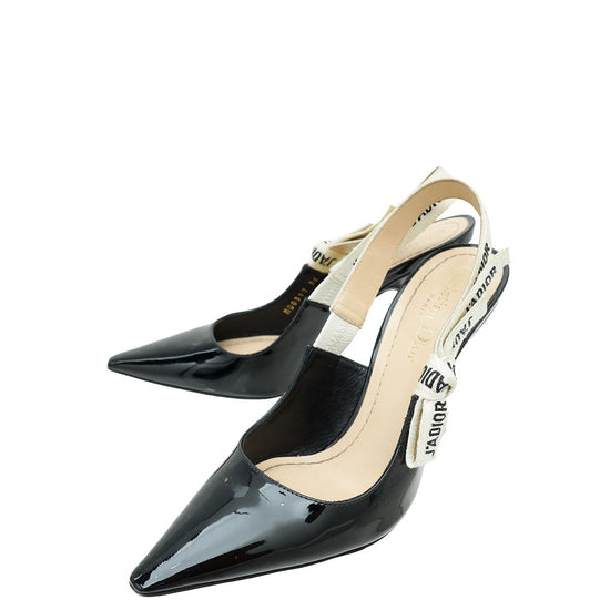 Christian Dior Black J'Adior Slingback Pump 39