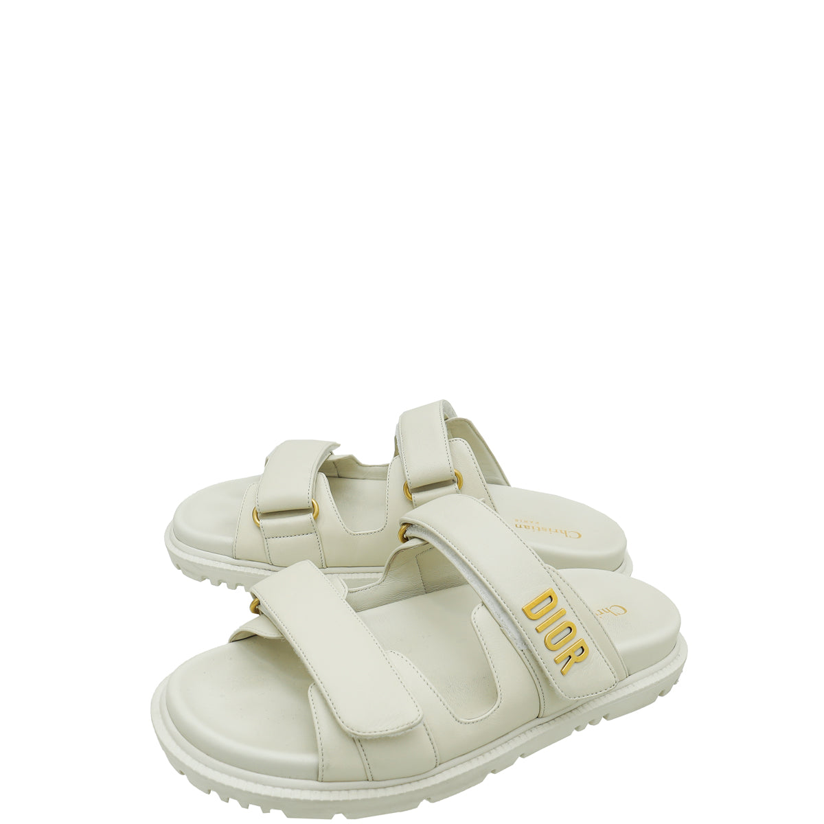 Christian Dior Cream Dioract Sandal 39-Christian Dior-THE CLOSET
