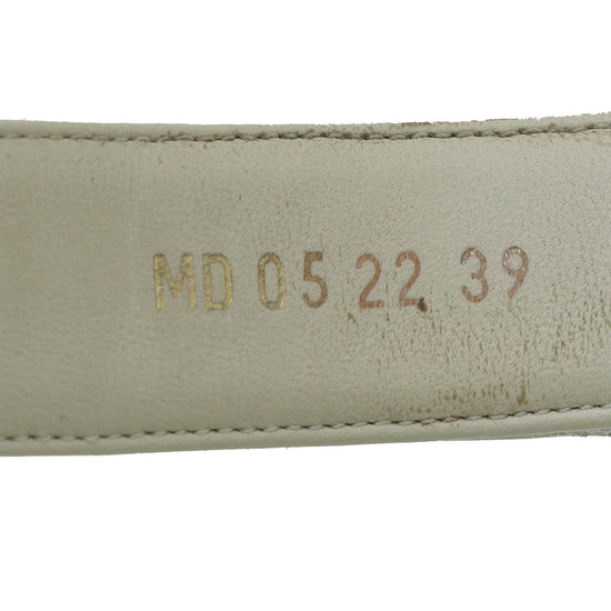 Christian Dior Cream Dioract Sandal 39