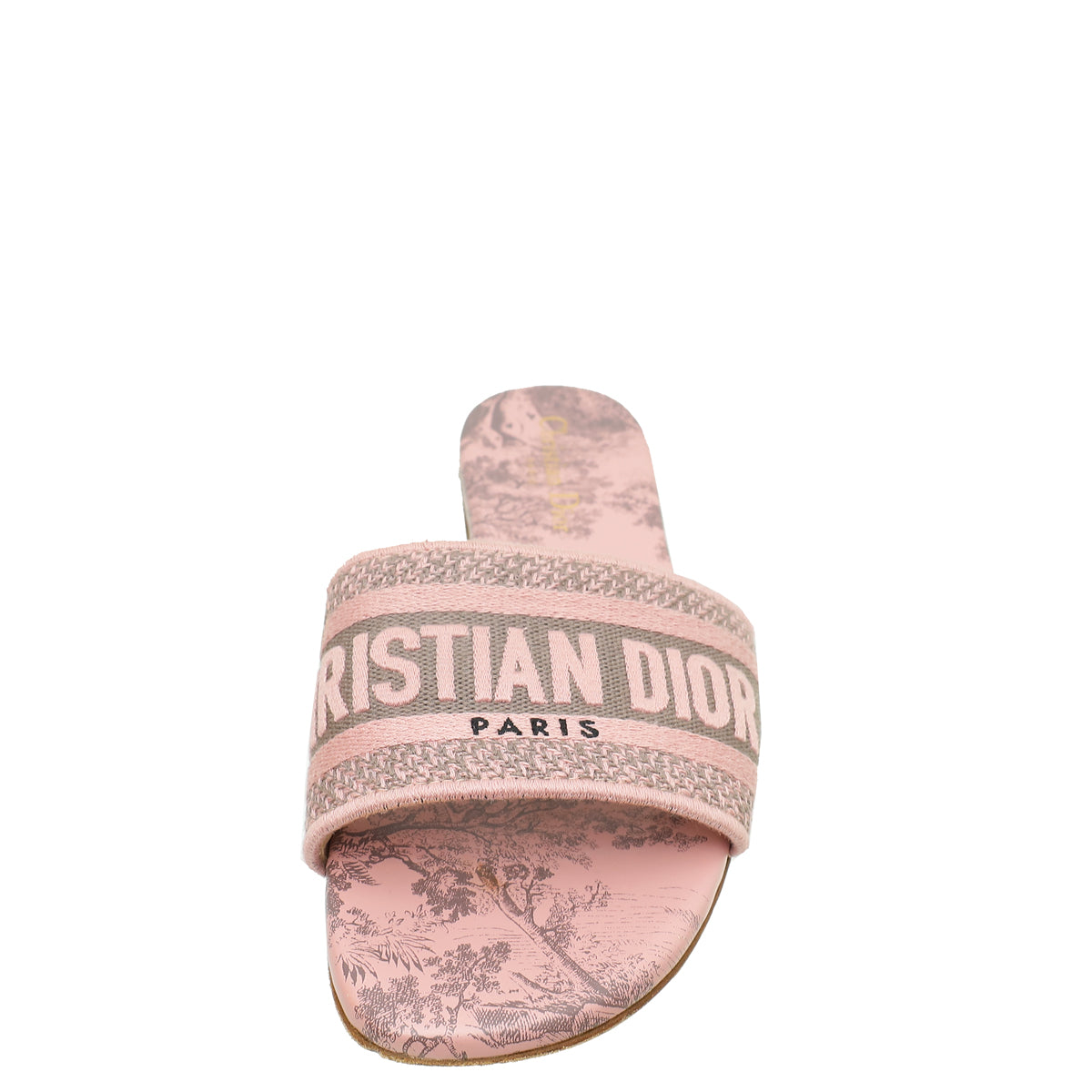 Christian Dior Bicolor Toile De Jouy Soleil Motif Dway Sandals 39-Christian Dior-THE CLOSET