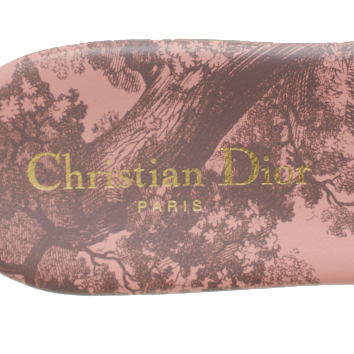 Christian Dior Bicolor Toile De Jouy Soleil Motif Dway Sandals 39