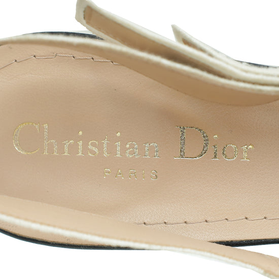 Christian Dior Black J'Adior Technical Fabric Slingback Pump 40.5
