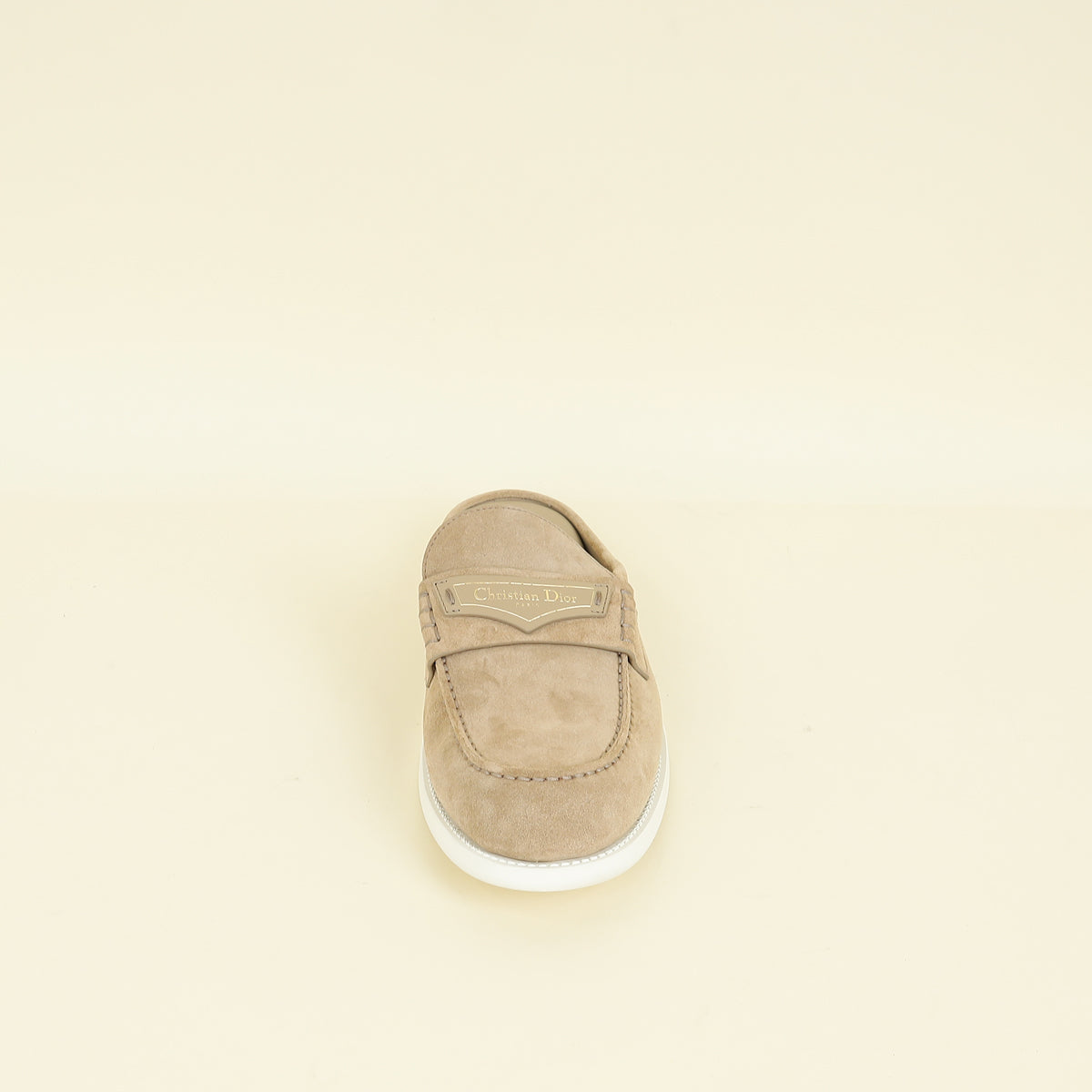 Christian Dior Beige Boy Suede Mules 40