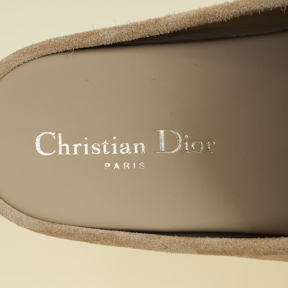 Christian Dior Beige Boy Suede Mules 40