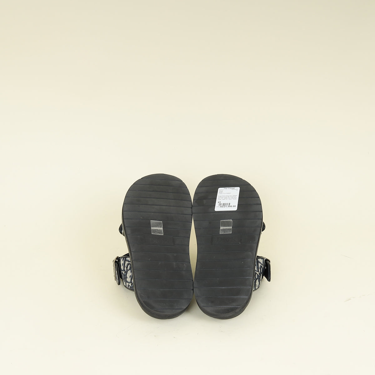 Christian Dior Tricolor Oblique Aqua Sandal 43 – THE CLOSET