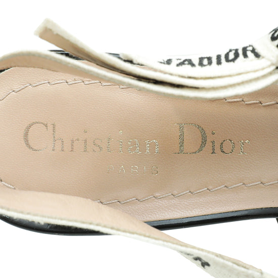 Christian Dior Black J'Adior Slingback Pumps 35