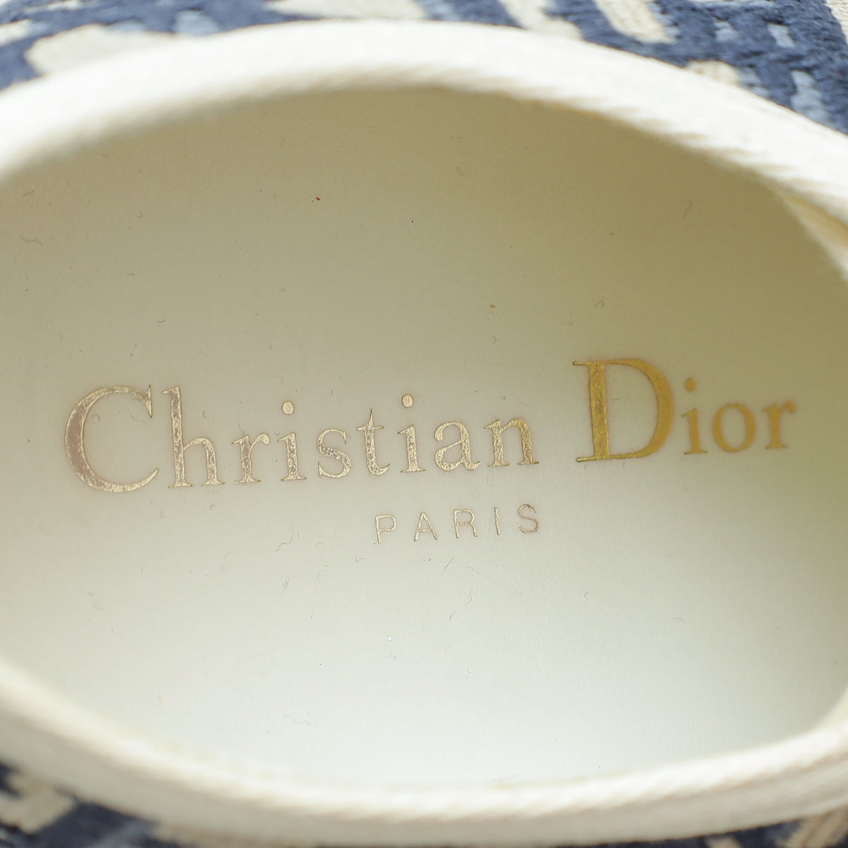 Christian Dior Blue Walk N' Dior Low Top Sneaker 36.5