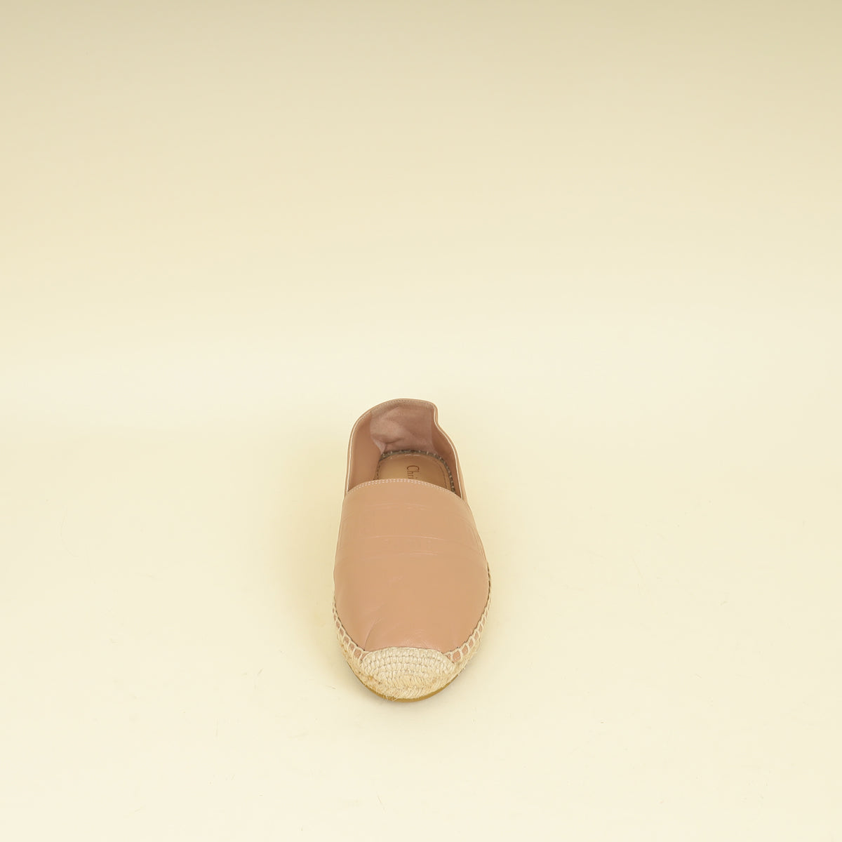 Christian Dior Nude Granville Lambskin Espadrille 36.5