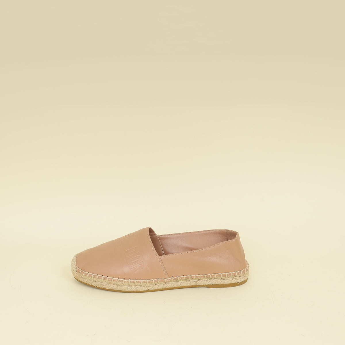 Christian Dior Nude Granville Lambskin Espadrille 36.5