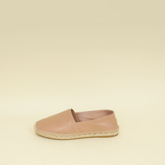 Christian Dior Nude Granville Lambskin Espadrille 36.5