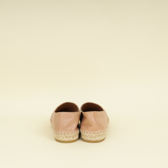 Christian Dior Nude Granville Lambskin Espadrille 36.5