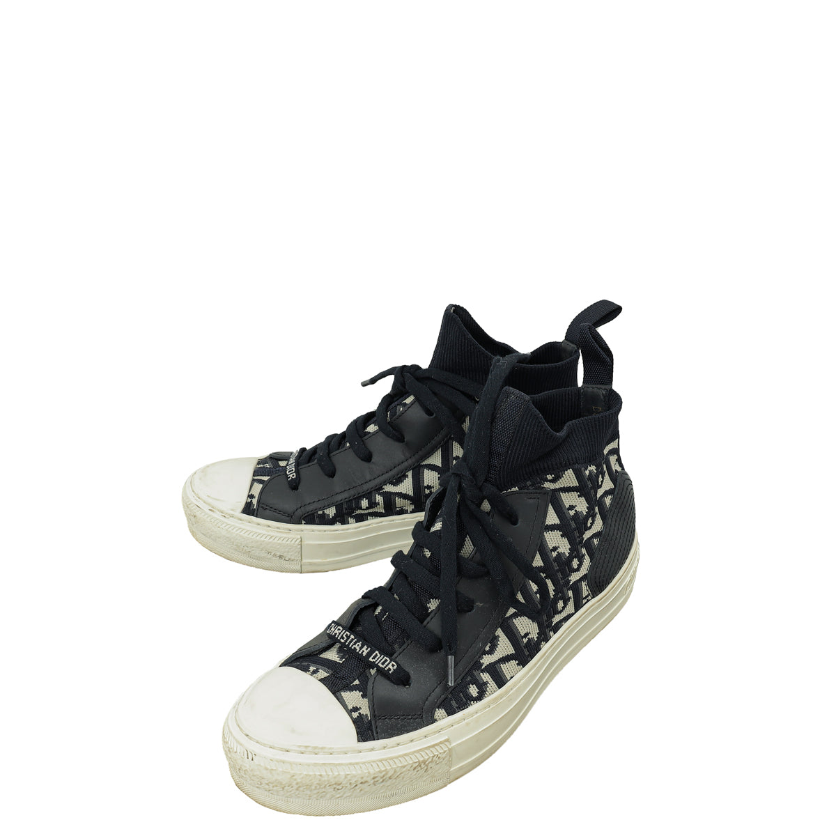 Christian Dior Navy Blue Oblique WALK'N'DIOR Mesh Sneaker 36.5-Christian Dior-THE CLOSET