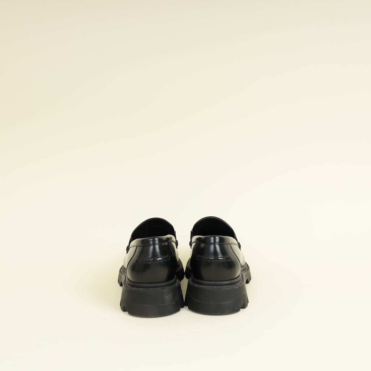 Christian Dior Black Brushed Code Loafers 36.5