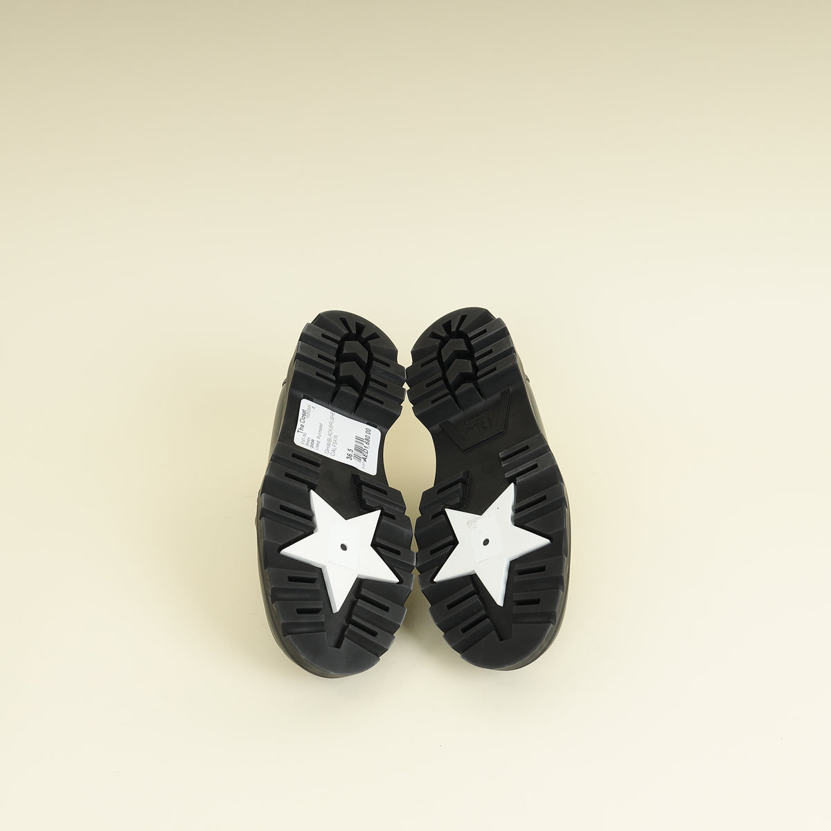 Christian Dior Black Brushed Code Loafers 36.5