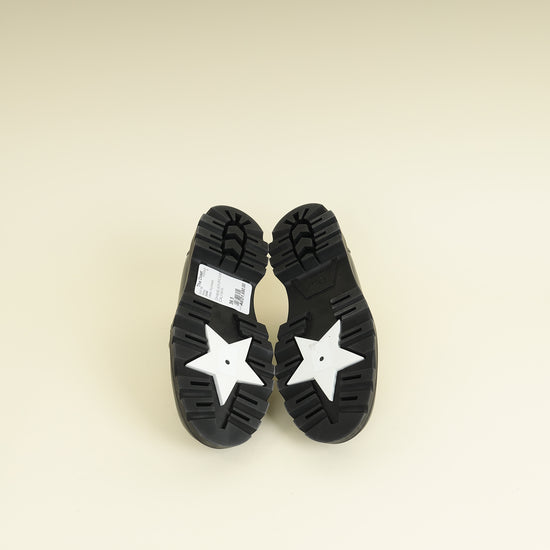 Christian Dior Black Brushed Code Loafers 36.5