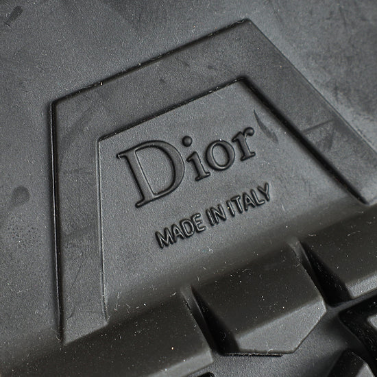 Christian Dior Black Brushed Code Loafers 36.5