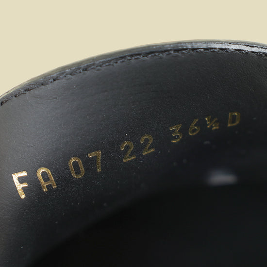 Christian Dior Black Brushed Code Loafers 36.5