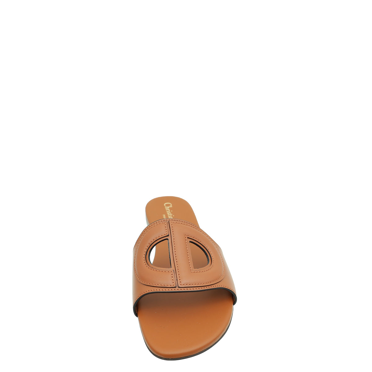 Christian Dior Dark Tan D-Club Slide Sandal 36