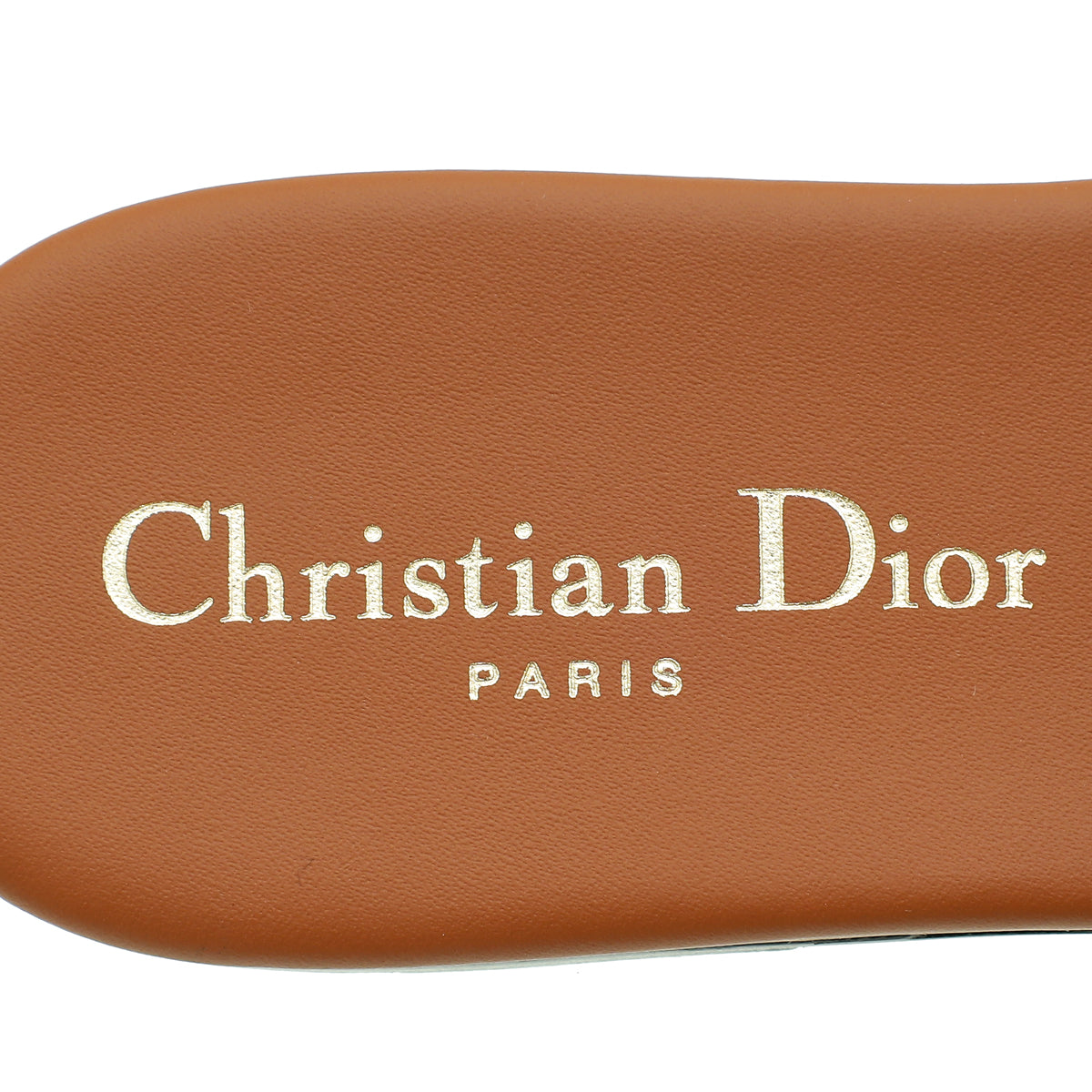 Christian Dior Dark Tan D-Club Slide Sandal 36