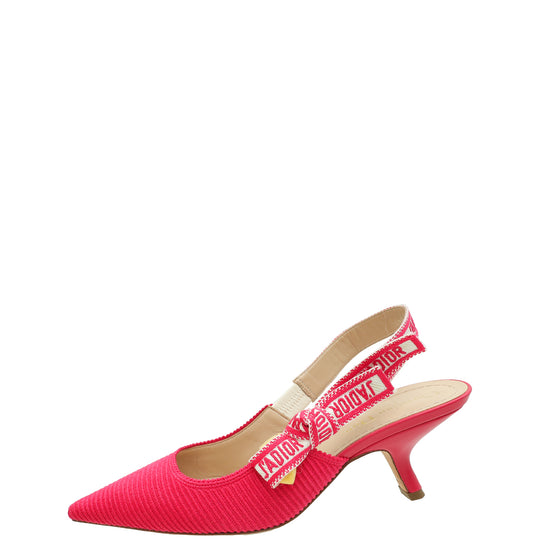 Christian Dior Fuchsia J'Adior Technical Slingback Pump 37.5