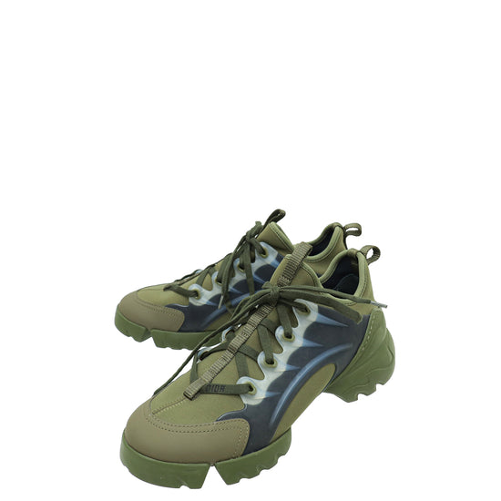 Christian Dior Militaire Green D-Connect Sneakers 37.5