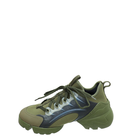 Christian Dior Militaire Green D-Connect Sneakers 37.5