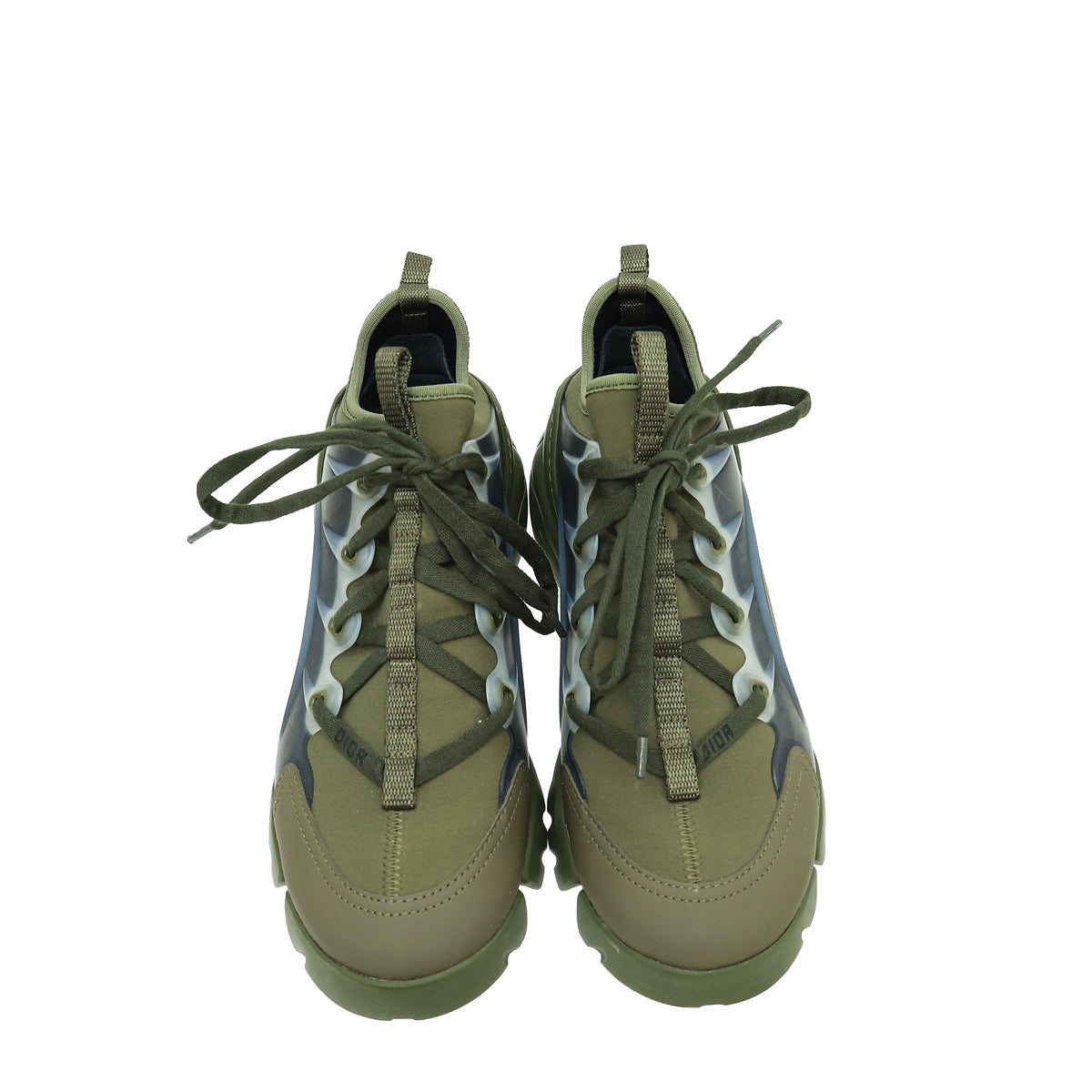 Christian Dior Militaire Green D-Connect Sneakers 37.5