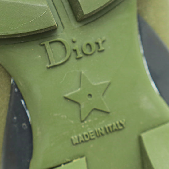 Christian Dior Militaire Green D-Connect Sneakers 37.5