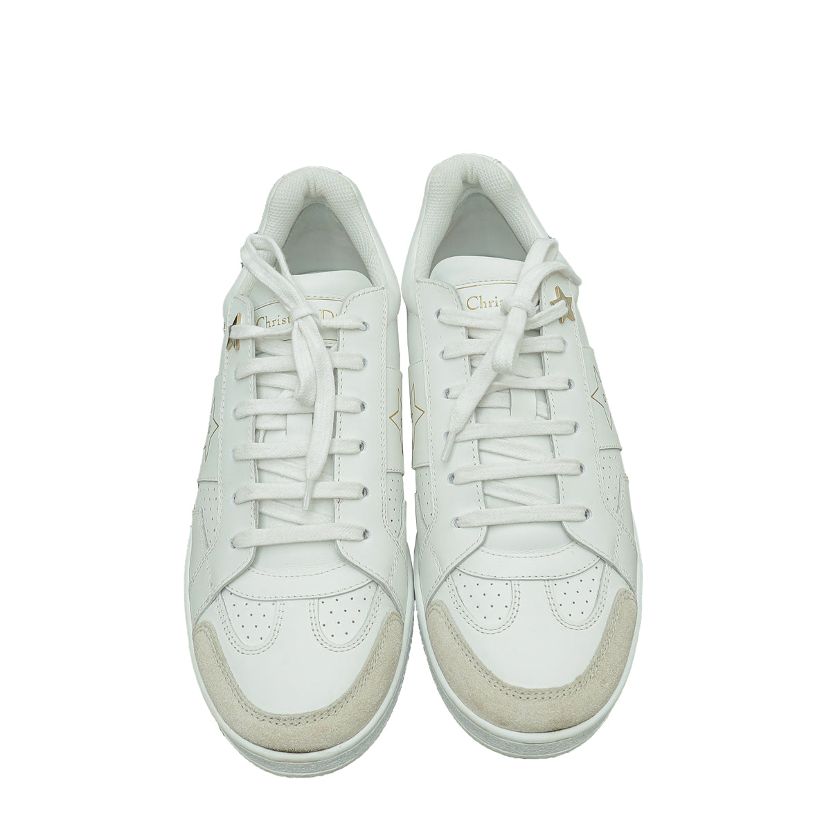 Christian Dior White Star Trainer Sneaker 37.5