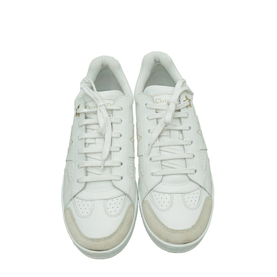 Christian Dior White Star Trainer Sneaker 37.5