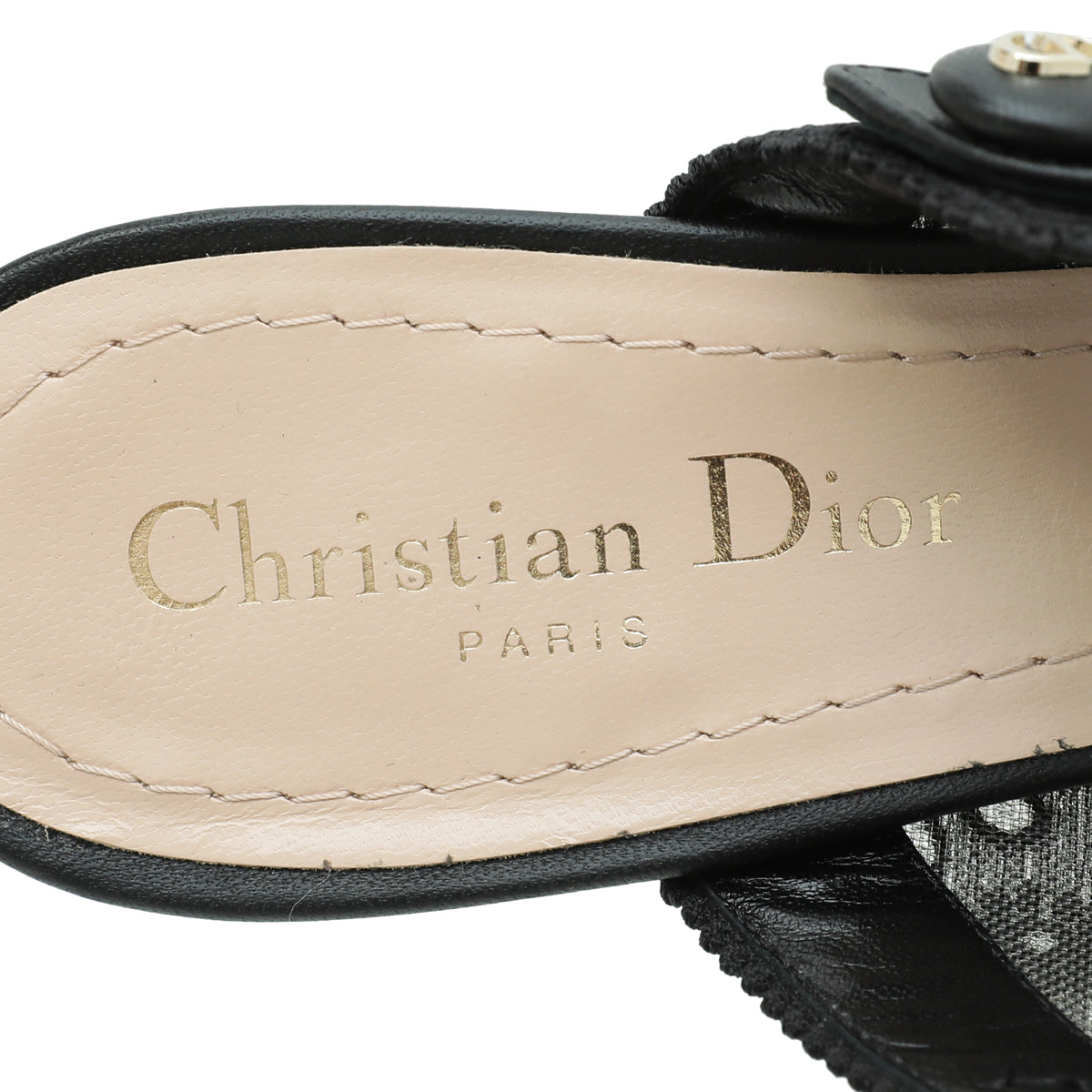 Christian Dior Black Capture Heeled Mules 37.5 – THE CLOSET