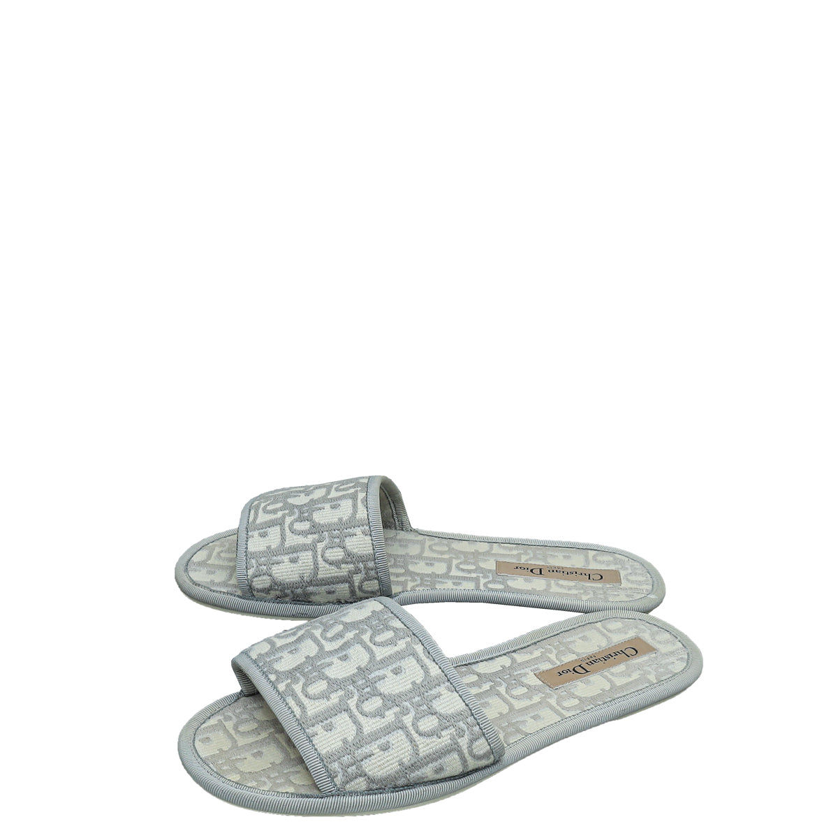 Christian Dior Grey Oblique Chez Moi Sandal 37-Christian Dior-THE CLOSET