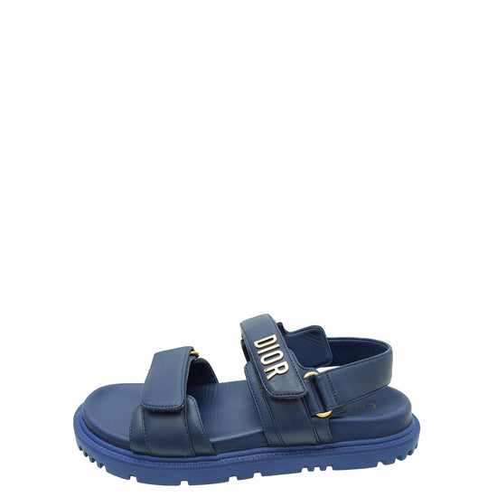 Christian Dior Deep Blue Dioract Sandal 37