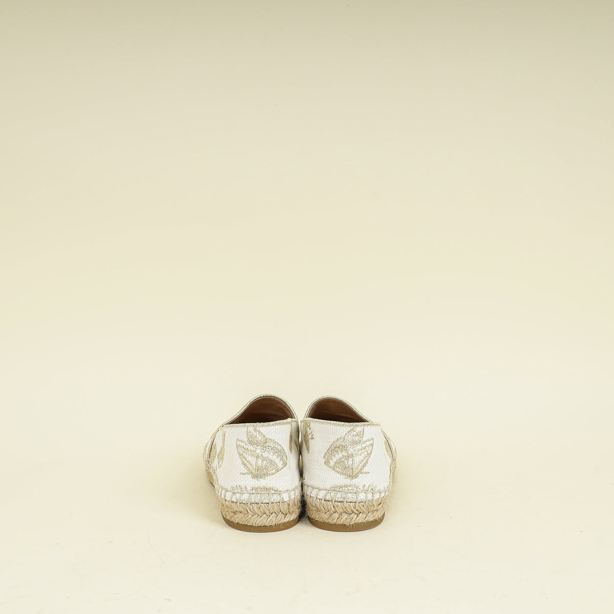 Christian Dior Bicolor Butterfly Embroidered Granville Espadrille 37