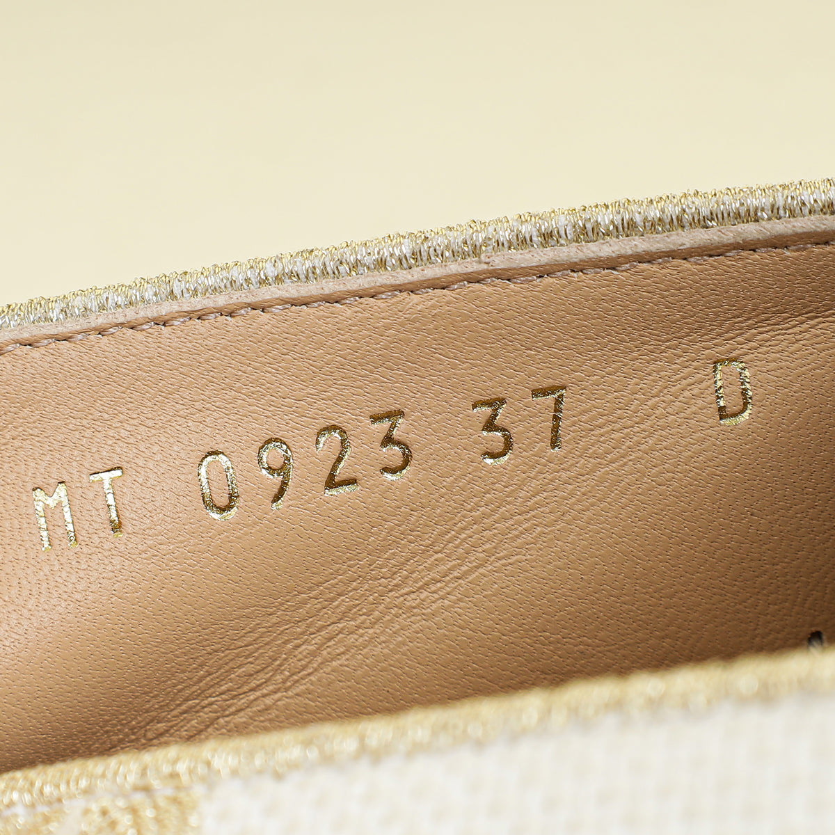 Christian Dior Bicolor Butterfly Embroidered Granville Espadrille 37