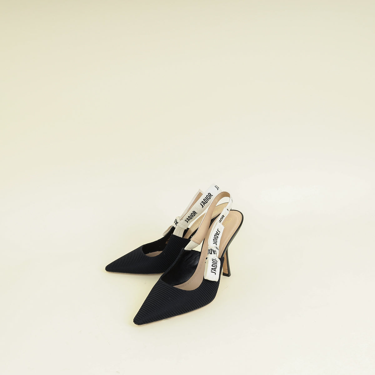 Christian Dior Black J'Adior Technical Fabric Slingback Pump 37