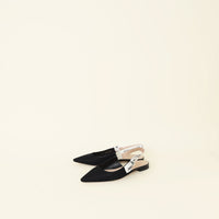 Christian Dior Black J'Adior Slingback Flat 37-Christian Dior-THE CLOSET