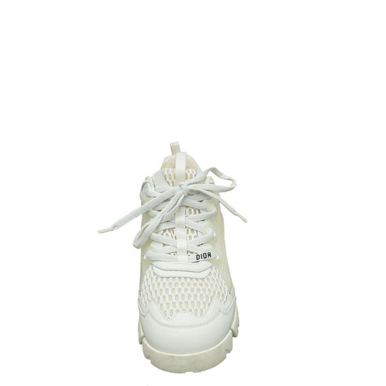Christian Dior White D-Connect Mesh Sneaker 37