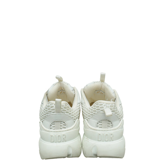 Christian Dior White D-Connect Mesh Sneaker 37